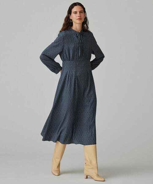 TOMORROWLAND」 「BALLSEY」長袖ワンピース 36 ブラック系その他  