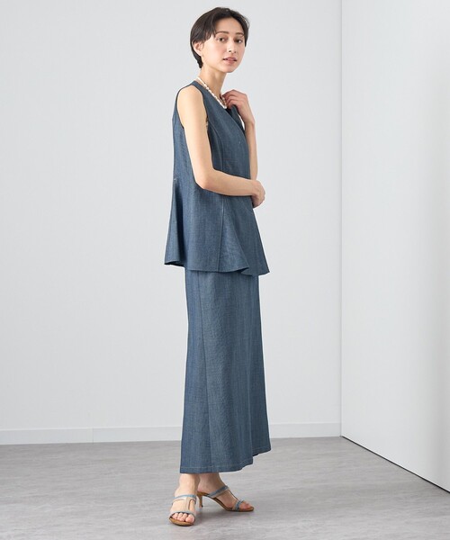 ANAYI（アナイ） ベスト ジレ 「セットアップ対応商品」シャンブレー