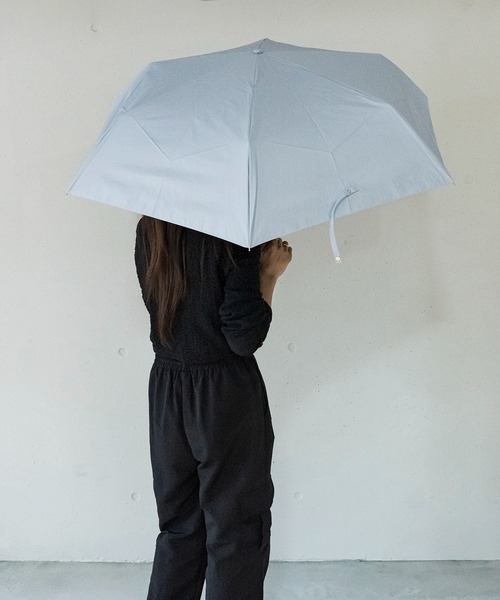 新品未使用　ウィムガゼット　晴雨兼用折り畳み傘　グレー×ゼブラ ウィムガゼット Whim Gazette 【晴雨兼用】レオパード楽折り傘