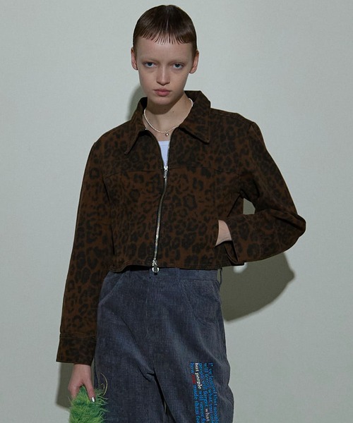 MAISON SPECIAL レオパード ジャケット ブルゾン メゾンスペシャル MAISON SPECIAL ブルゾン アウター Leopard Compact Silhouette
