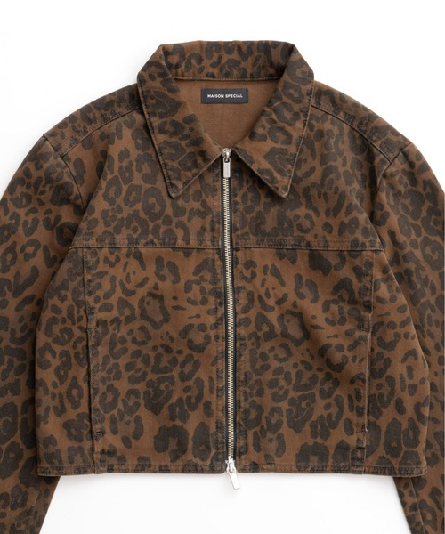 MAISON SPECIAL レオパード ジャケット ブルゾン メゾンスペシャル MAISON SPECIAL ブルゾン アウター Leopard Compact Silhouette