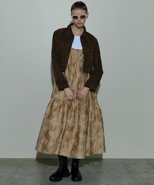 MAISON SPECIAL レオパード ジャケット ブルゾン メゾンスペシャル MAISON SPECIAL ブルゾン アウター Leopard Compact Silhouette