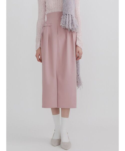 dazzlin スカート ベルトコルセットスラックスライクスカート