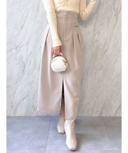 dazzlin スカート ベルトコルセットスラックスライクスカート