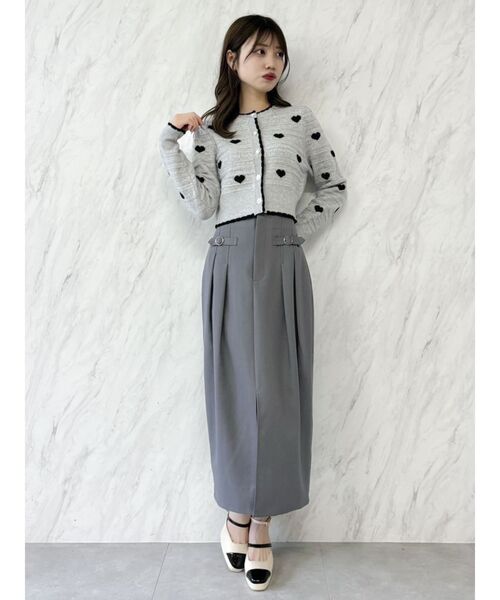 dazzlin スカート ベルトコルセットスラックスライクスカート