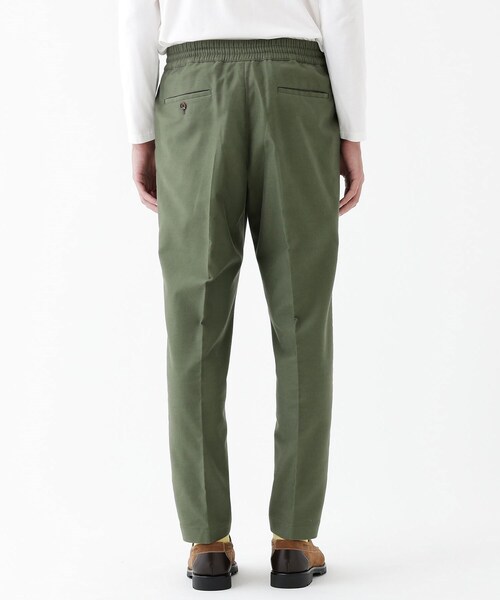 スラックス 「THE FLAGSHIP」モールスキン ストレッチ イージーパンツ メンズ