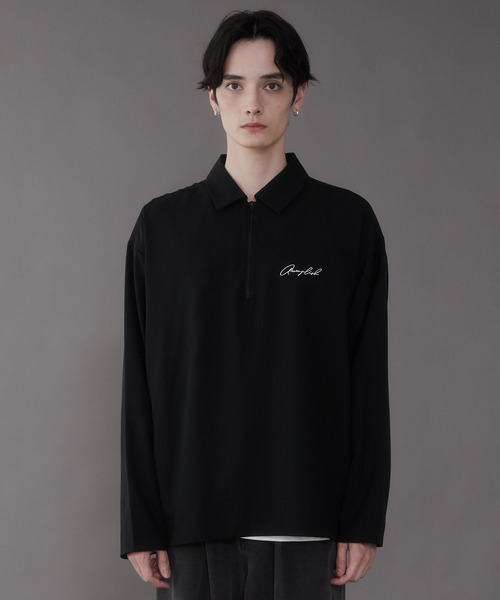 LUCY（ルーシー） シャツ LUCY/ドライポリハーフZIPシャツ メンズ