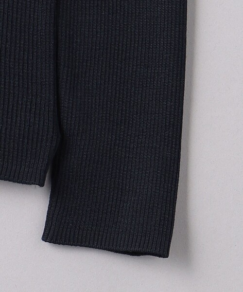 UNITED ARROWS カーディガン シルクリブ Vネック レディース
