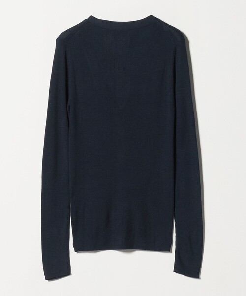 定価28600円 ユナイテッドアローズ ケーブル Vネック カーディガン 黒 conte＞ケーブル ローゲージ Vネックカーディガン