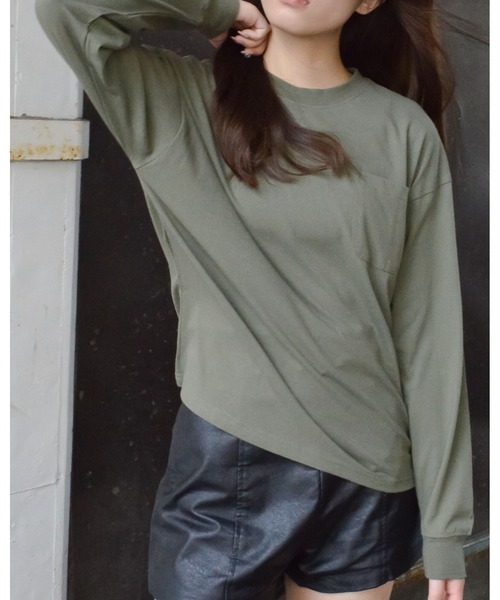 spiritoso tシャツ USAコットン ロンT レディース : ZOZOTOWN