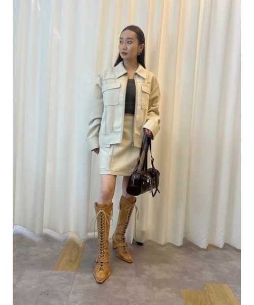 SLY cow ジャケット SLY（スライ）の「COW BOA OVER SIZE B-3/カウボアオーバー