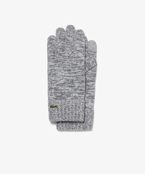 LACOSTE（ラコステ） 手袋 メランジェニットグローブ タッチパネル対応