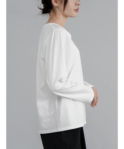 tシャツ 「ストレッチ」ロングスリーブVネックT レディース YORT tシャツ 「ストレッチ」ロングスリーブVネックT レディース