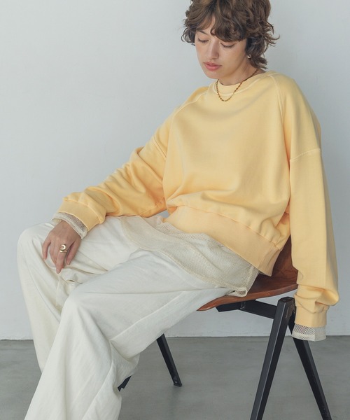 hunch（ハンチ） トレーナー スウェット 裏毛ピグメント カラー