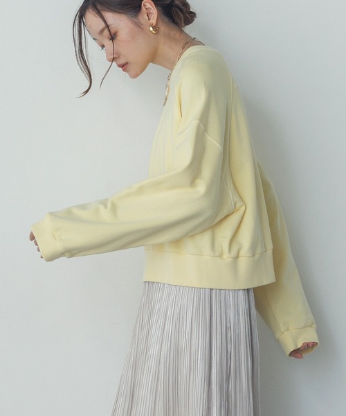 hunch（ハンチ） トレーナー スウェット 裏毛ピグメント カラー