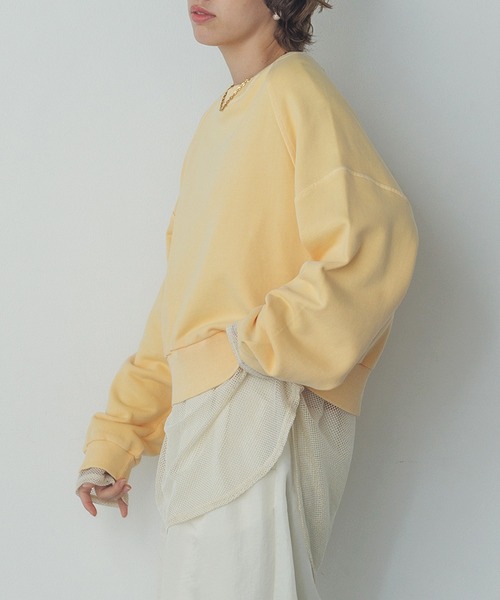 hunch（ハンチ） トレーナー スウェット 裏毛ピグメント カラー