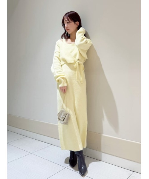 SNIDEL ワンピース カシュクールカーディガンセットキャミ