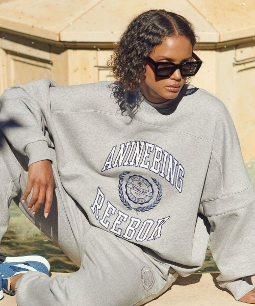 トレーナー スウェット アニン ビン オーバーサイズ クルー / ANINE BING OVERSIZED CREW レディース