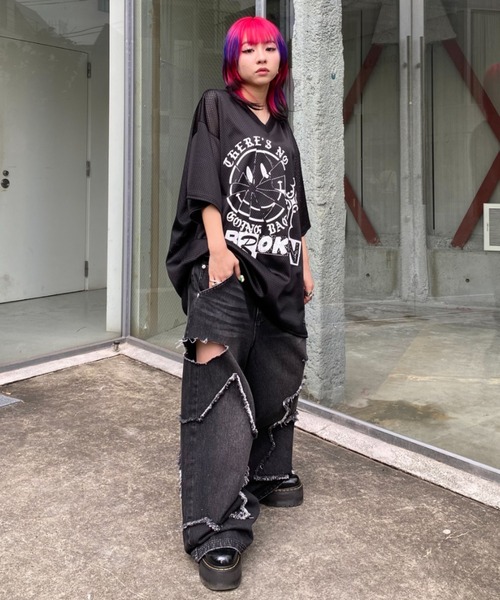 CANDY STRIPPER PATCHES デニムパンツ Candy Stripper ジーンズ デニム デニムパンツ STAR PATCHED