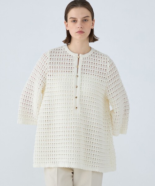 Ballsey クラフトレース Aラインプルオーバー Ballsey ニット セーター クラフトレース Aラインプルオーバー