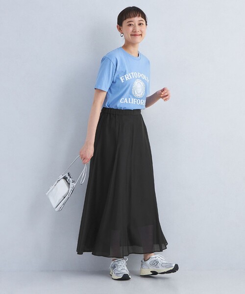 新品未使用タグ付★green label relaxingドットフレア スカート セール】［size SHORTあり］シアー ドット 無地 フレア スカート