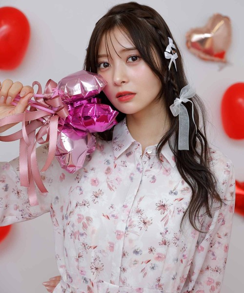 Noela❤︎リアルフラワープリントワンピース Noela（ノエラ）の「フラワープリントチュールワンピ