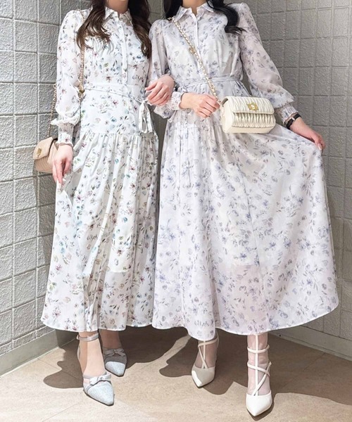 Noela❤︎リアルフラワープリントワンピース Noela（ノエラ）の「フラワープリントチュールワンピ