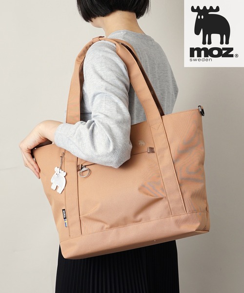 moz（モズ） トートバッグ 撥水 A4サイズ収納可 2WAYショルダーバッグ