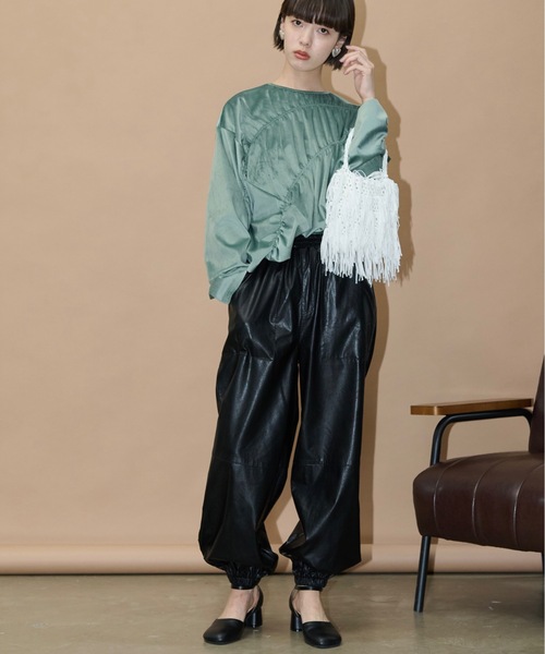 「THE YOn」 イージーパンツ FREE シルバー レディース_画像6