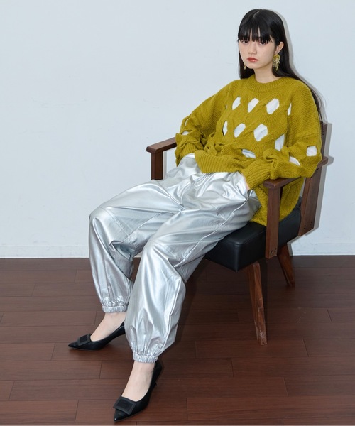 「THE YOn」 イージーパンツ FREE シルバー レディース_画像8