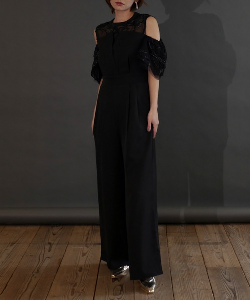 My shawty レースパンツドレス　オールインワン　オケージョン　結婚式 My shawty パンツドレス moses lace pants dress : ZOZOTOWN