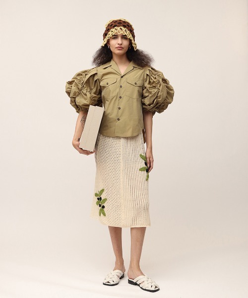 ブラウス シャツ Flower Babble Work Shirts レディース