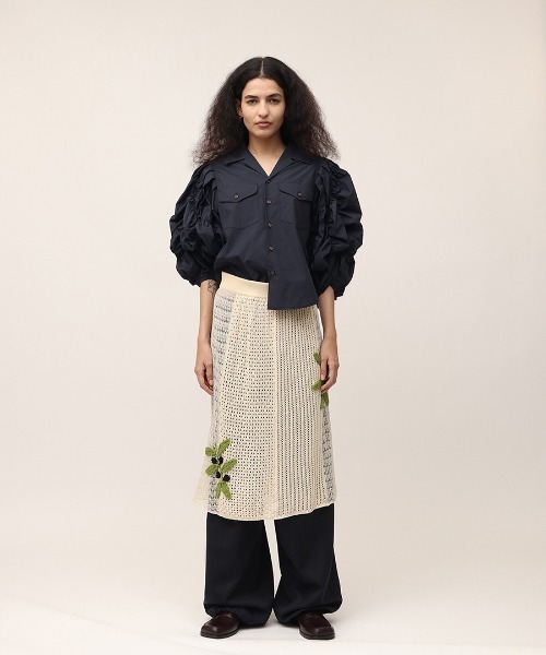 leinwande ブラウス leinwande（ラインヴァンド） ブラウス シャツ Flower Babble Work