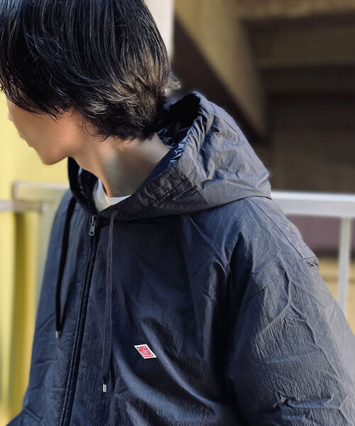 【美品】DANTON ダウンジャケット 36サイズ ネイビー JD-8986 Danton（ダントン） ダウンジャケット LARGE ネイビー メンズ