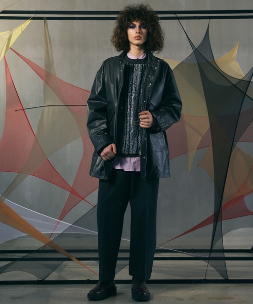 【極美品】MAISON SPECIAL ブラック レザー ジャケット 01 極美品】MAISON SPECIAL ブラック レザー ジャケット 01 MAISON