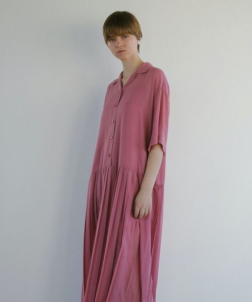 MANOF（マノフ） ワンピース SHEER PLEATS ONE PIECE : ZOZOTOWN Yahoo