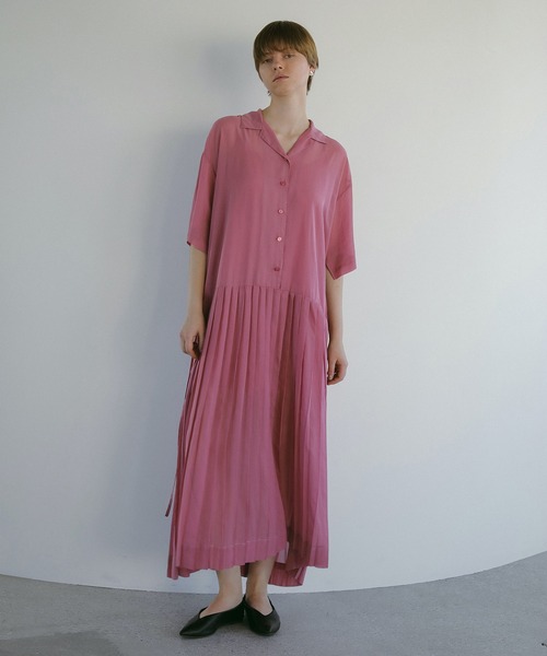 MANOF（マノフ） ワンピース SHEER PLEATS ONE PIECE : ZOZOTOWN Yahoo