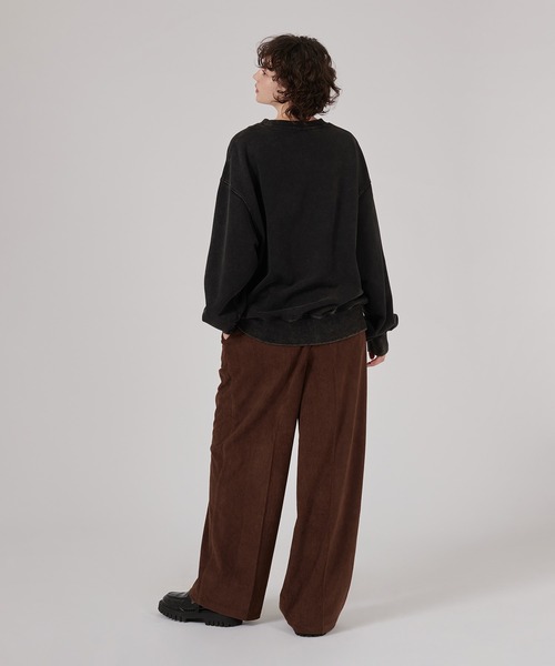 「ONCILY」 コーデュロイパンツ MEDIUM ブラック メンズ_画像9
