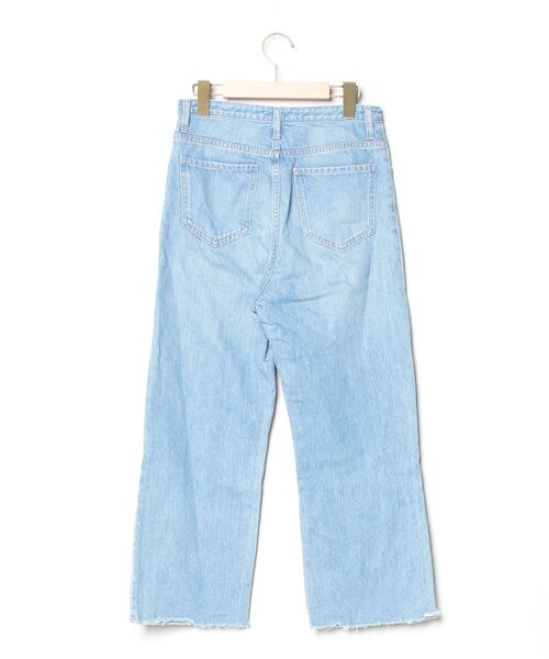 [NANO universe] Denim брюки 38 голубой женский 
