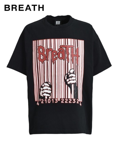 BREATH tシャツ 「BREATH」FREE LOGO TEE / ブラック 「BR25SS-C5019 BREATH tシャツ 「BREATH」FREE LOGO TEE / ブラック 「BR25SS-C5019
