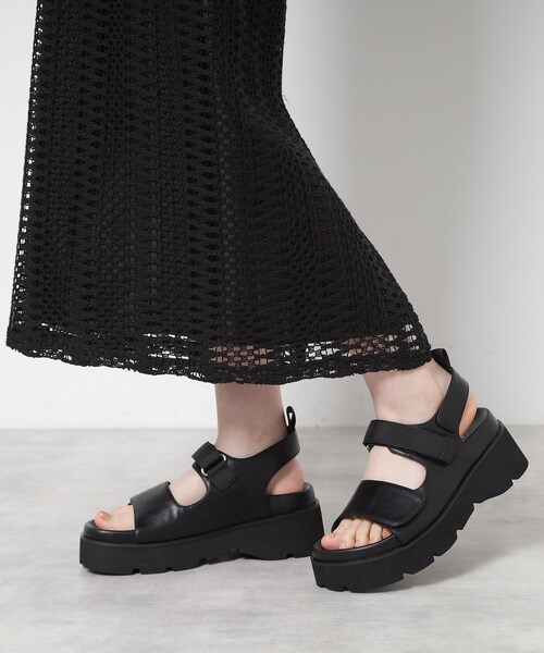 ESPERANZA（エスペランサ） 厚底 サンダル ダブルベルト厚底サンダル