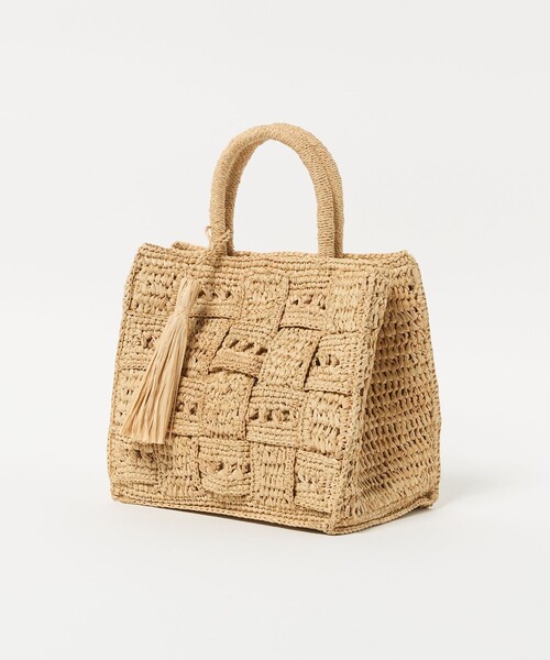 しょこた様　MAISON N.H PARIS　ラフィア　ショルダーバッグ martinique(マルティニーク)｜【MAISON N.H PARIS】ラフィア巾着