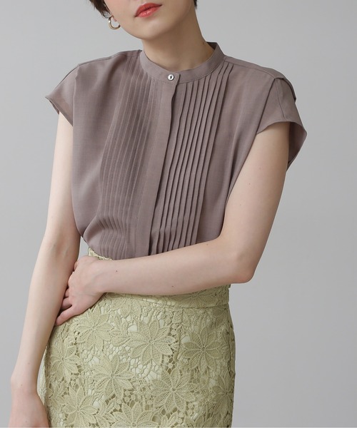 「N.（N. Natural Beauty Basic）」 半袖ブラウス MEDIUM モカ レディース