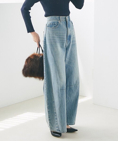 laboutiquebonbon ワイドデニム La boutique Bonbon ジーンズ デニム デニムパンツ 「人気