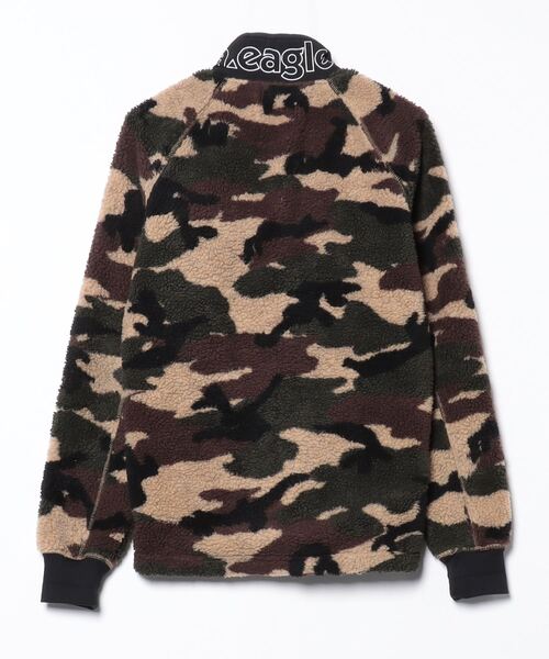 「American Eagle」 カモフラージュブルゾン X-SMALL グリーン メンズ_画像2