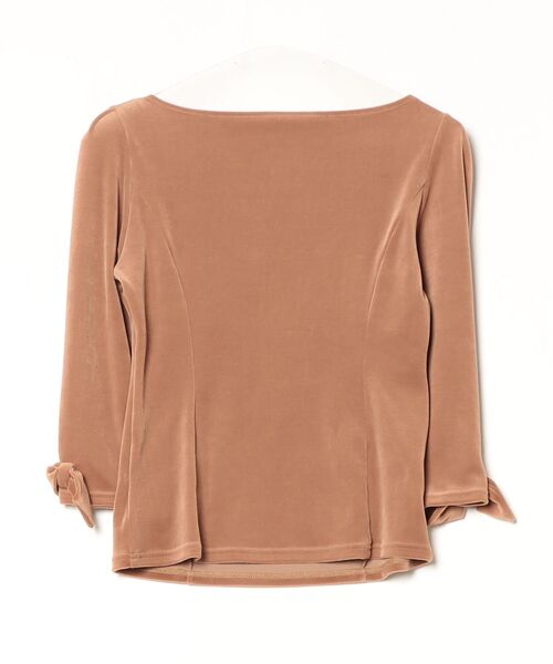 「DAISY VELOUR」 7分袖カットソー 38 ブラウン レディース