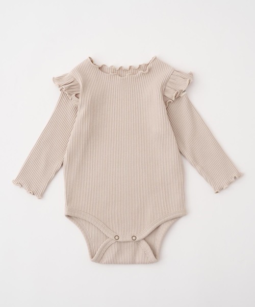 PUPPAPUPO（プッパプーポ） ベビー服 ロンパース 肩フリル 長袖