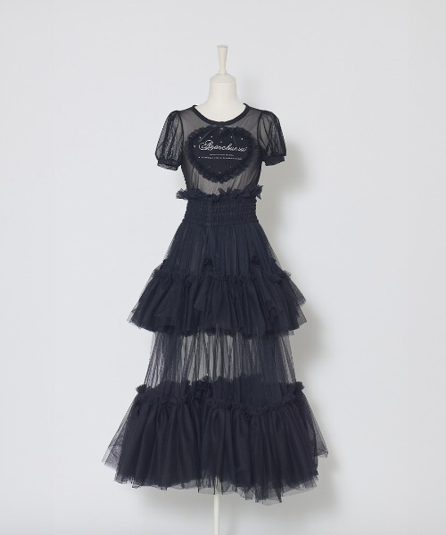 スカート AVeNCHUMU Bad princess tulle long skirt Bad princess tulle long skirt – AVENCHUMU （アバンチュウム）