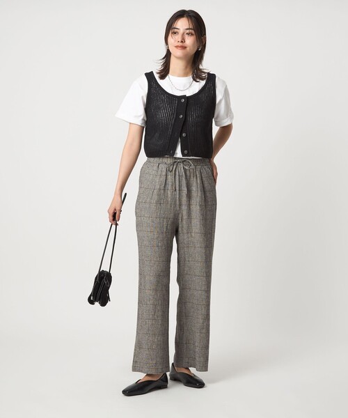 ベスト ジレ メッシュ ニット ビスチェ -ウォッシャブル- レディース