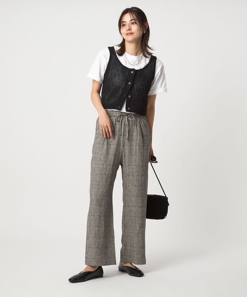ベスト ジレ メッシュ ニット ビスチェ -ウォッシャブル- レディース